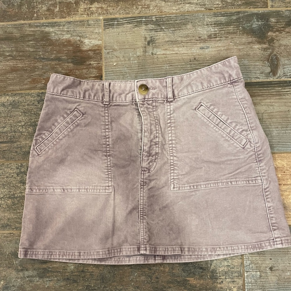 Lavender corduroy skirt